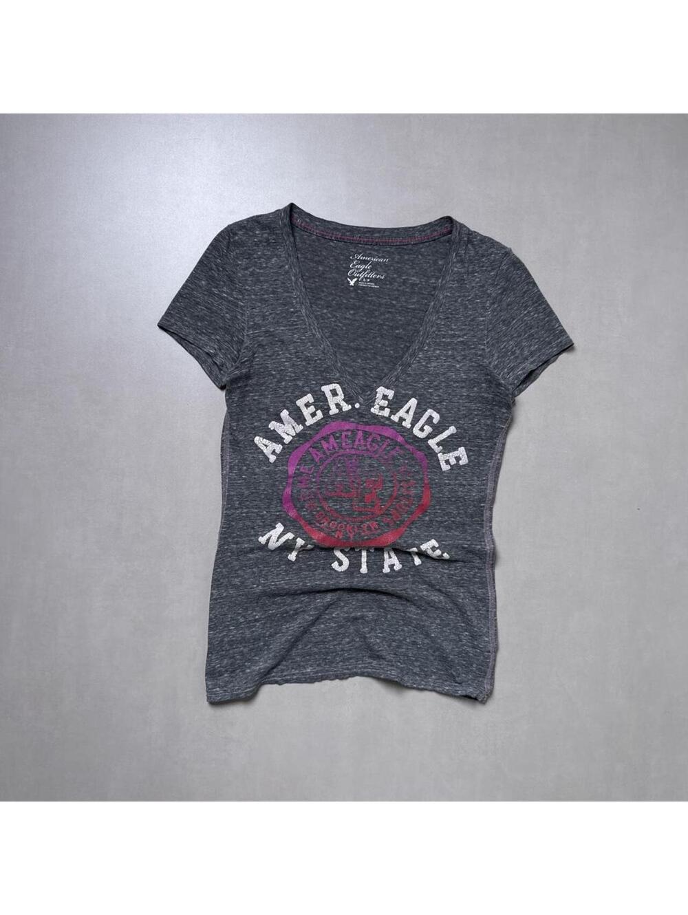 Y2K American Eagle 00s Gray Women’s t shirt